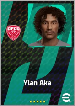 Ylan Aka eFootball 2026 player card, 60 OVR CMF