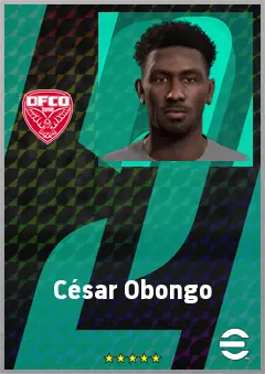 César Obongo eFootball 2026 player card, 63 OVR RB