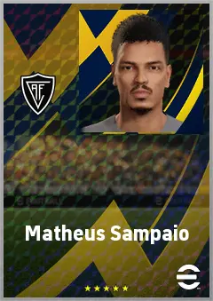 Matheus Sampaio eFootball 2026 player card, 62 OVR GK