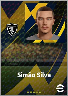 Simão Silva eFootball 2026 player card, 66 OVR LWF