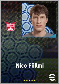 Nico Föllmi eFootball 2026 player card, 60 OVR GK