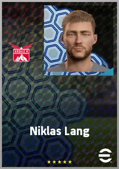 Niklas Lang eFootball 2026 player card, 66 OVR CB