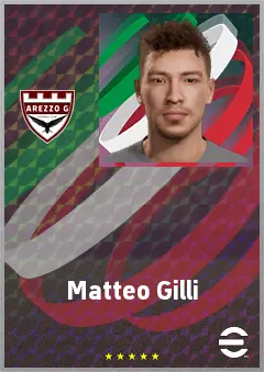 Matteo Gilli eFootball 2026 player card, 70 OVR CB