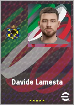 Davide Lamesta eFootball 2026 player card, 71 OVR RWF