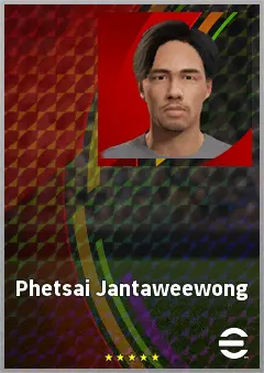 Phetsai Jantaweewong eFootball 2026 player card, 59 OVR CF