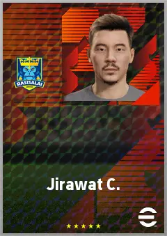 Jirawat C. eFootball 2026 player card, 63 OVR CMF