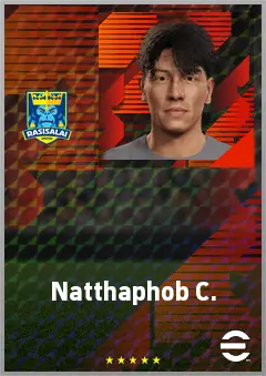 Natthaphob C. eFootball 2026 player card, 60 OVR CB