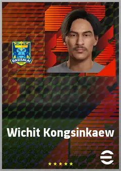 Wichit Kongsinkaew eFootball 2026 player card, 64 OVR CF
