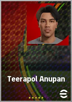 Teerapol Anupan eFootball 2026 player card, 59 OVR DMF