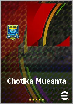 Chotika Mueanta eFootball 2026 player card, 62 OVR CB