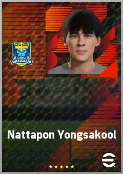 Nattapon Yongsakool eFootball 2026 player card, 63 OVR AMF