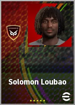 Solomon Loubao eFootball 2026 player card, 61 OVR CF