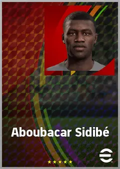 Aboubacar Sidibé eFootball 2026 player card, 63 OVR CF