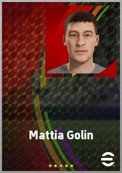Mattia Golin eFootball 2026 player card, 66 OVR CB