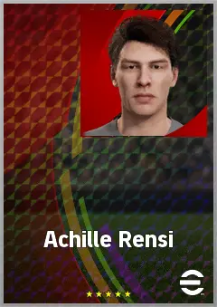 Achille Rensi eFootball 2026 player card, 60 OVR CB