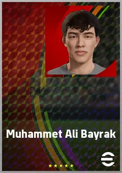 Muhammet Ali Bayrak eFootball 2026 player card, 58 OVR CF
