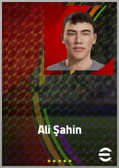 Ali Şahin eFootball 2026 player card, 60 OVR GK