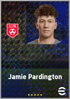 Jamie Pardington eFootball 2026 player card, 63 OVR GK
