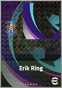 Erik Ring eFootball 2026 player card, 64 OVR LWF