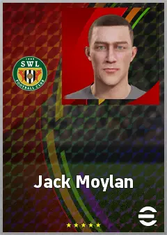 Jack Moylan eFootball 2026 player card, 69 OVR AMF