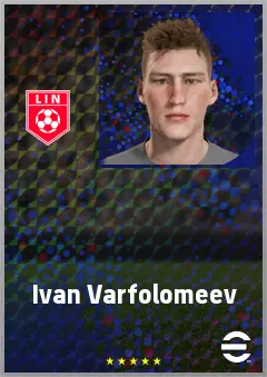 Ivan Varfolomeev eFootball 2026 player card, 67 OVR DMF