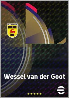 Wessel van der Goot eFootball 2026 player card, 60 OVR AMF