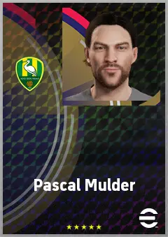 Pascal Mulder eFootball 2026 player card, 69 OVR CB