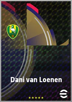 Dani van Loenen eFootball 2026 player card, 60 OVR LWF