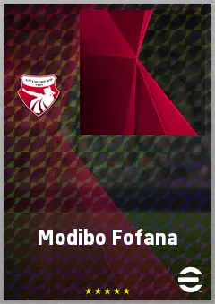 Modibo Fofana eFootball 2026 player card, 62 OVR CMF