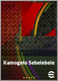 Kamogelo Sebelebele eFootball 2026 player card, 67 OVR RB