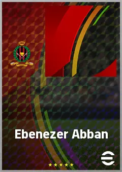 Ebenezer Abban eFootball 2026 player card, 66 OVR CB