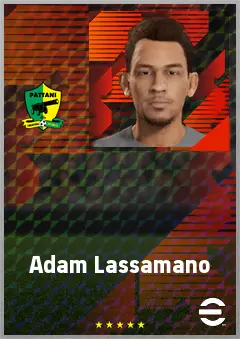 Adam Lassamano eFootball 2026 player card, 61 OVR CMF