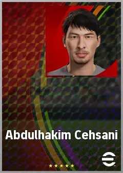 Abdulhakim Cehsani eFootball 2026 player card, 62 OVR CB