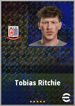 Tobias Ritchie eFootball 2026 player card, 61 OVR AMF
