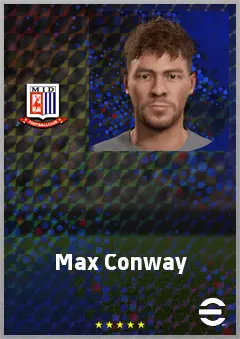 Max Conway eFootball 2026 player card, 68 OVR LB