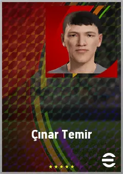 Çınar Temir eFootball 2026 player card, 60 OVR CF