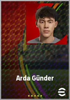 Arda Günder eFootball 2026 player card, 59 OVR AMF