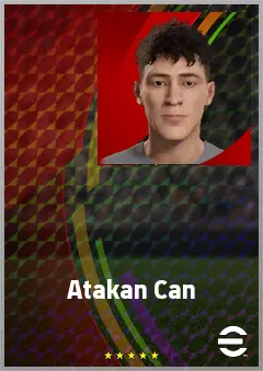 Atakan Can eFootball 2026 player card, 59 OVR RB