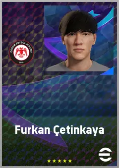 Furkan Çetinkaya eFootball 2026 player card, 59 OVR CMF