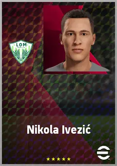 Nikola Ivezić eFootball 2026 player card, 67 OVR GK