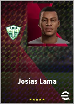 Josias Lama eFootball 2026 player card, 61 OVR LB