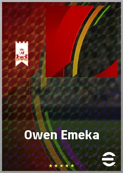 Owen Emeka eFootball 2026 player card, 61 OVR RWF