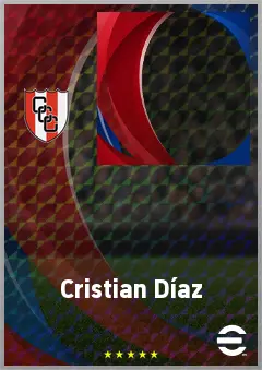 Cristian Díaz eFootball 2026 player card, 62 OVR CMF