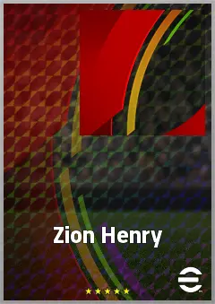 Zion Henry eFootball 2026 player card, 64 OVR CB