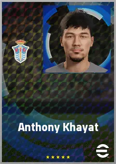 Anthony Khayat eFootball 2026 player card, 64 OVR CB