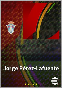 Jorge Pérez-Lafuente eFootball 2026 player card, 63 OVR LWF