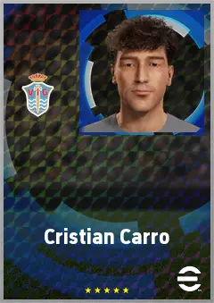 Cristian Carro eFootball 2026 player card, 61 OVR CF