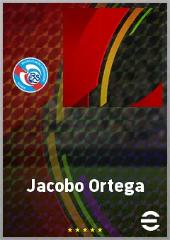 Jacobo Ortega eFootball 2026 player card, 65 OVR CF