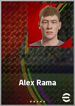 Alex Rama eFootball 2026 player card, 62 OVR DMF