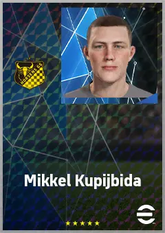 Mikkel Kupijbida eFootball 2026 player card, 64 OVR CB
